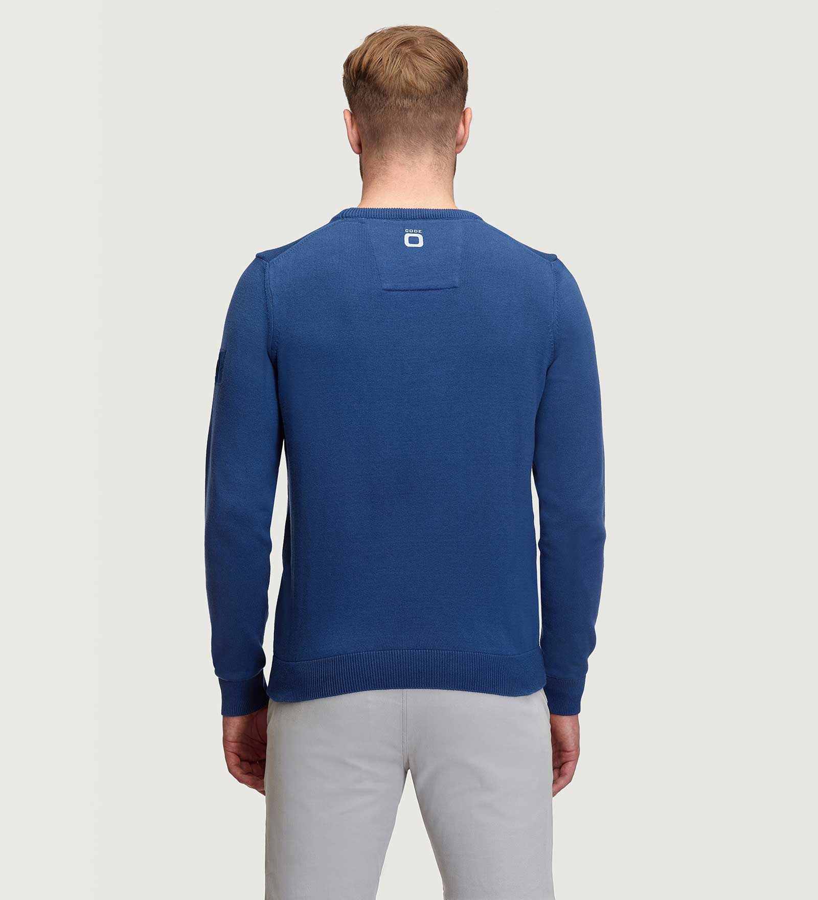 Crewneck Sweater Navy Blue for Men 