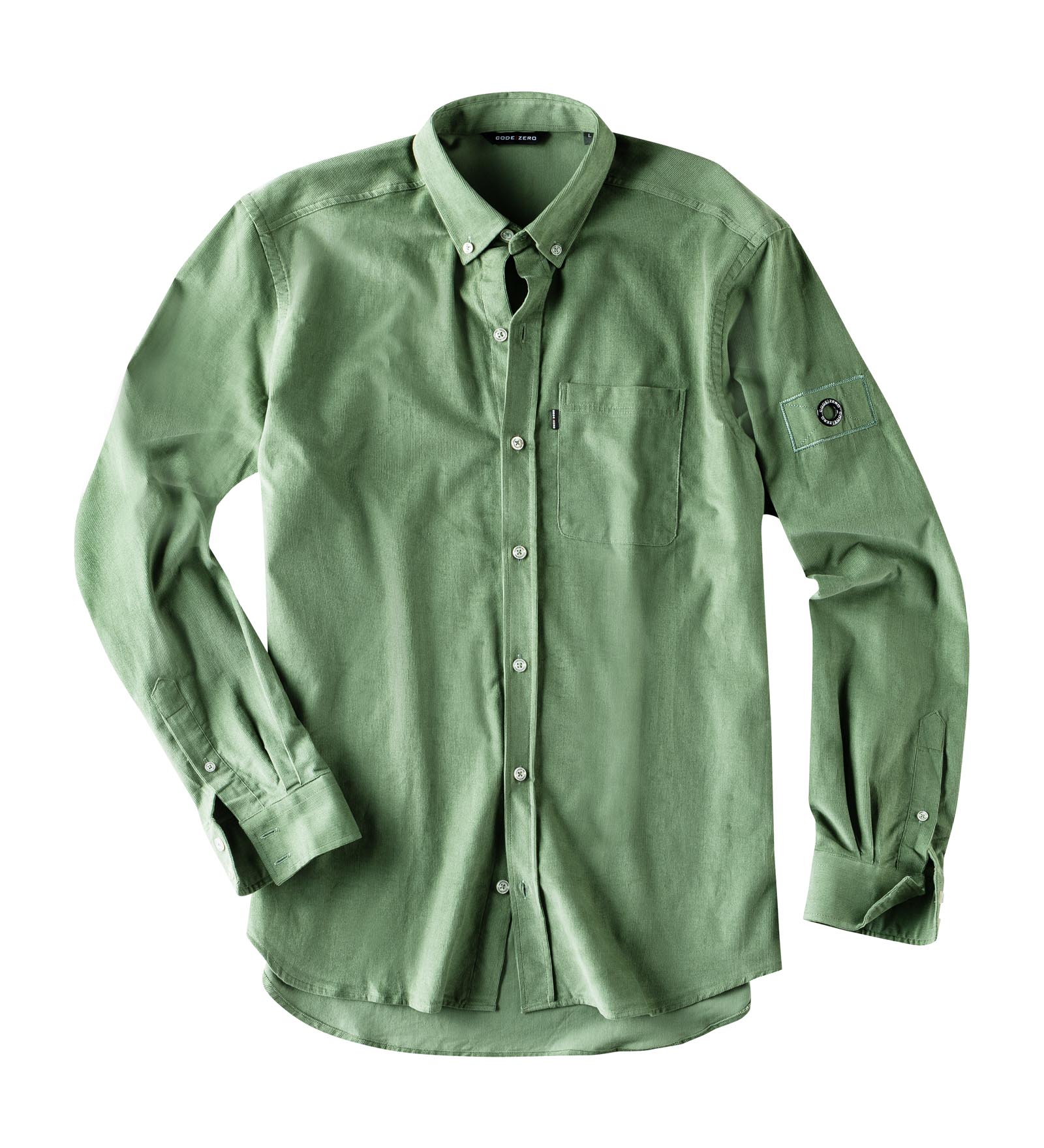 Green cord shirt