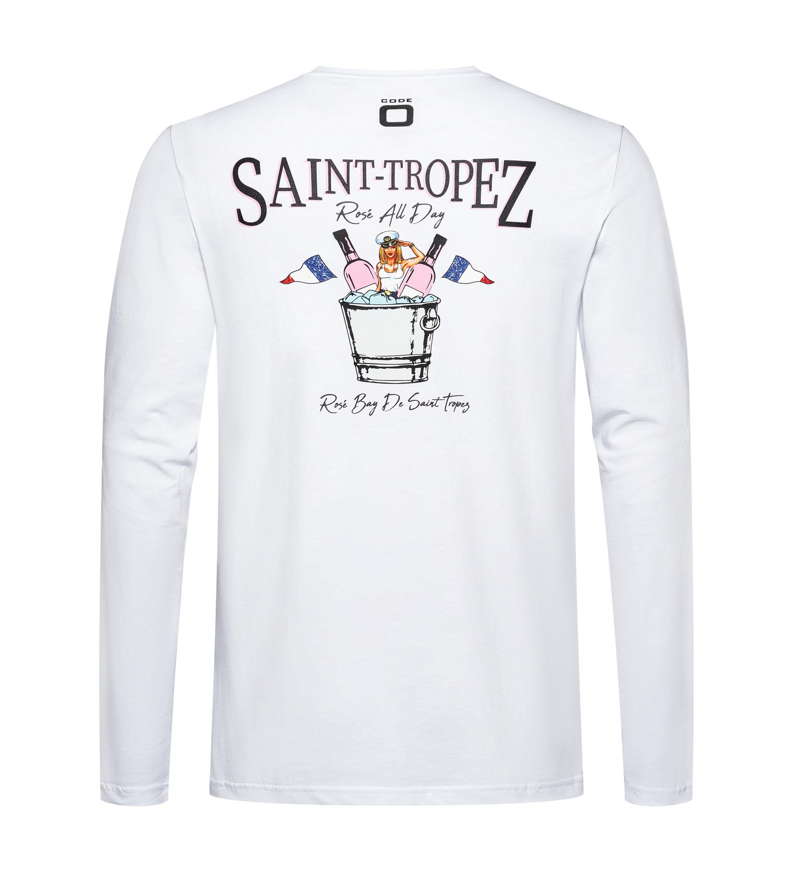 Long-Sleeve T-Shirt White for Men 