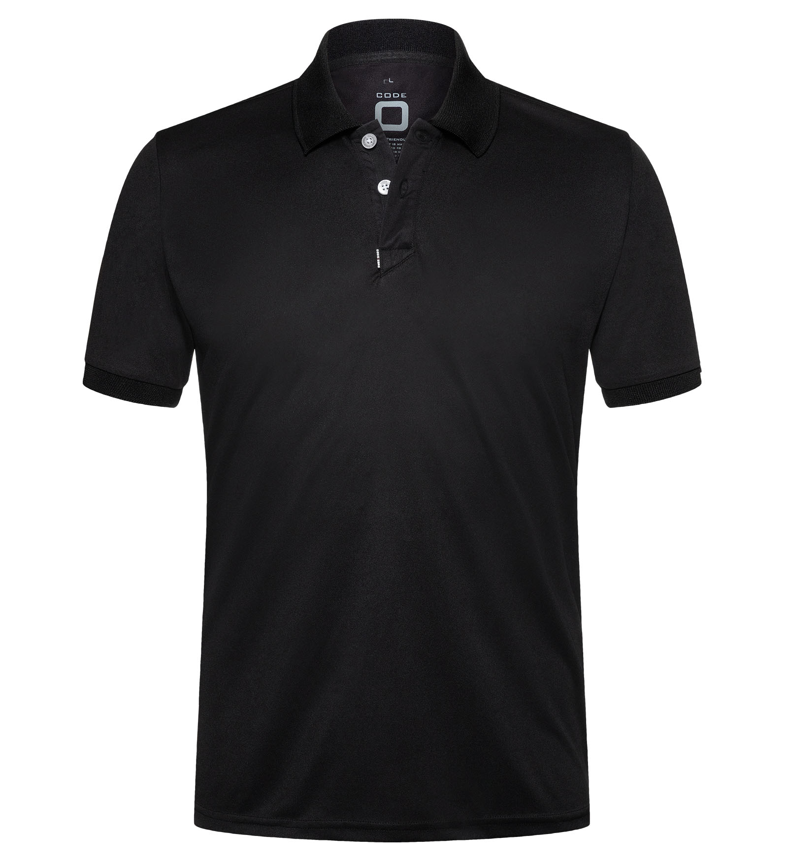 Quick-Dry Polo Shirt Black for Men and Women 