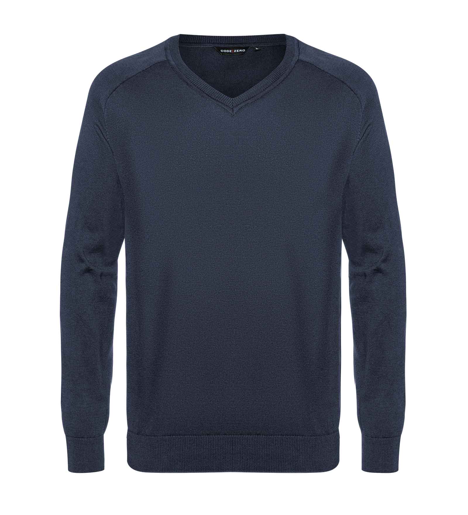 Blue v neck jumper for men